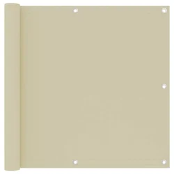 Vidaxl Balkonsko platno krem 90x500 cm oksford blago