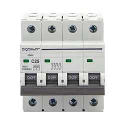 Aigostar - Automatski osigurač 4-fazni 4P-25A-C 400V