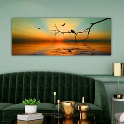 Wallity Dekorativna slika na platnu, 30x80cm, Šarena