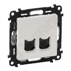 LEGRAND Vtičnica 2 x RJ 11 bela VALENA LIFE