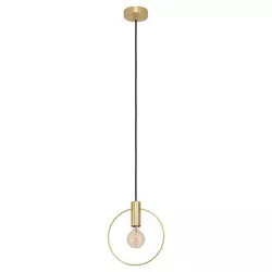 EGLO viseća lampa MANIZALES E27 brušeni mesing prsten bez senila 98834