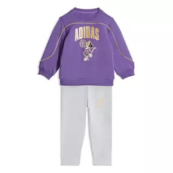 Adidas Komplet trenerka za devojčice I Dy Mi Jog JZ3548, Ljubičasto-siva