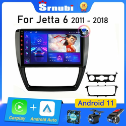 Srnubi Android 11 2Din Car Radio For Volkswagen VW Sagitar Jetta 6 Bora 2011-2018 Multimedia Player Carplay stereo DVD Head unit