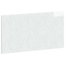 vidaXL Visoka postelja za pritrditev na steno DELFT Bela visok sijaj