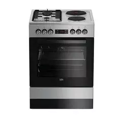 Beko Kombinovani šporet FBE64320SDN, 2 rilngle, 2 gorionika, 66l, Sivi