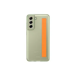 SAMSUNG silikonska futrola sa kaisem S21 FE MASLINASTA EF-XG990-CME
