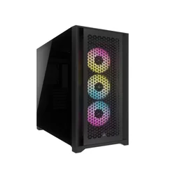 Kucište CORSAIR iCUE 5000D AIRFLOW Mid-Tower/Gaming/ATX/kaljeno staklo/bez napajanja/RGB/crna