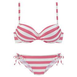 VENICE BEACH Bikini roza/bela