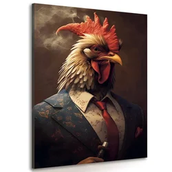 Slika živalski gangster petelin - 20x30