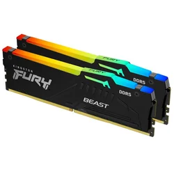 Ram memorija Kingston DIMM DDR5 32GB (2x16GB kit) 6800MT/s KF568C34BBEAK2-32 FURY Beast Black RGB EXPO