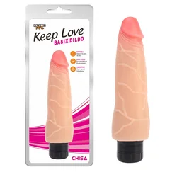 Basix Dildo Vibrator, 21.5 cm