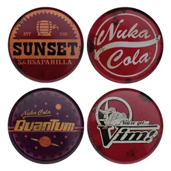 Fallout metalni podmetači za čaše, set od 4, prečnik 89 mm