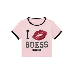 Guess Majica J6YI11 K3716 Roza Regular Fit
