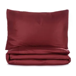 Bordo rdeča enojna posteljnina 200x140 cm Elegant – Mijolnir