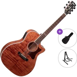 Cort GA5F-FMH Standard SET Open Pore Natural Elektroakustična jumbo