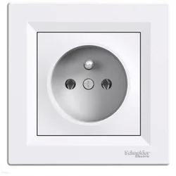 Schneider Electric ASFORA BELA VTIČNICA Z/Z VIJAČNIMI SPONKAMI 16A 250V EPH2800121