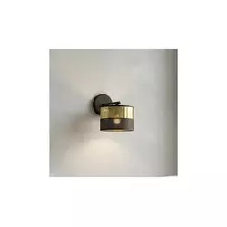 Zidna lampa LUX 1xE27/15W/230V crna/zlatna