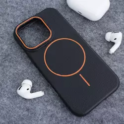 Maska Mag Case Summer Beats za iPhone 16 Pro crno narandzasta