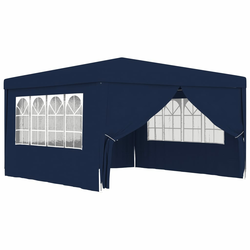 vidaXL Profesionalni šator za zabave 4 x 4 m plavi 90 g/m2