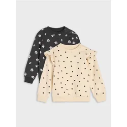 Sinsay - Pamučni duksevi crewneck 2 pack - antracit