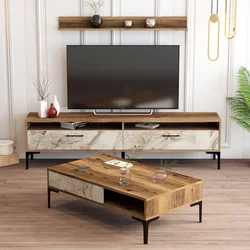 Hanah Home Set TV Komoda i klub sto Orah