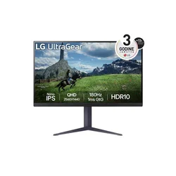 LG monitor 32GS85Q-BNanoIPS, 32, QHD, 180Hz, IPS, 350cd, 1ms, 2xHDMI, DP, 2xUSB 3.0, tamno sivi