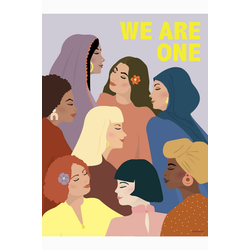 Vissevasse Plakat We Are One 50x70 cm