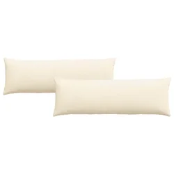 Jastučići za sofu 2 pcs Krema 120 x 40 cm Kordura tekstil