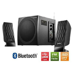 MICROLAB M-300BT Drveni 2.1 38W RMS(14W,2x12W) SD, USB, FM, BLUETOOTH, black, 3.5mm
