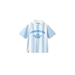 MANGO KIDS Majica FIFARB kraljevo modra / svetlo modra / bela