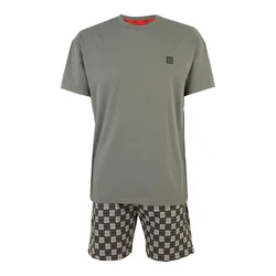 HUGO Pižama Aaron 50556777 Temno zelena Regular Fit