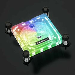 Blok za vodno hlajenje CPU NON Barrow RGB, Acrylic - Črn