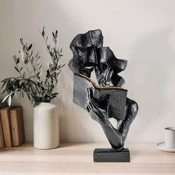 Aberto Design Dekorativna figura Lecteur, 36x20 cm, Crna