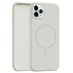 Velvet Touch MagSafe maska za iPhone 11 Pro Max - Siva