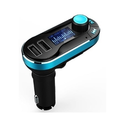 FM Transmitter BT66 plavi microSD/USB + daljinski