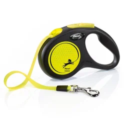 Flexi Flexi New NEON 5 m črno-rumena FlexiNew pes vodilo