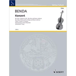 BENDA:KONZERT F-DUR VIOLA AND PIANO