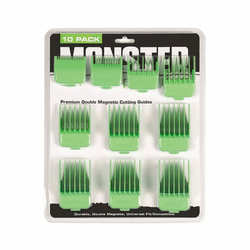 Monster Clippers B.V. Magnetski nastavci za električni aparat za šišanje Premium Double Magnetic Clipper Guards (10 ks) - zelené