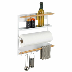 WENKO 54113100 - Organizator MAGNA 33x34 cm bela/braon/crna