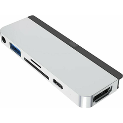 HYPER HyperDrive 6-in-1 iPad Pro USB-C Hub Silver USB Hub