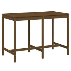 Vidaxl Vrtna miza medeno rjava 159,5x82,5x110 cm trdna borovina