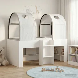 Krevet s Tunelom 4 pcs Bijela Konstruirano drvo