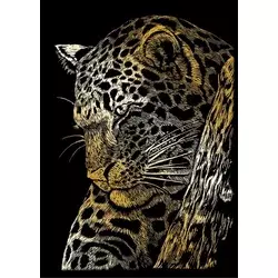 Royal & Langnickel Zlata praskalna slika Leopard