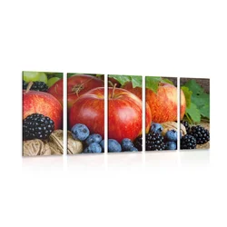5-delna slika jesenski pridelek - 200x100
