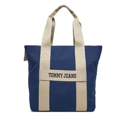 Tommy Jeans Nakupovalna torba bež/modra