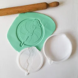 KREATIVNI SLATKIŠI Modla za kolače i ukrase Sunčanje, 10 cm, Bela
