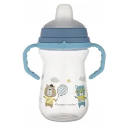 Canpol babies Šolja sa silikonskim kljunom, 250ml , Plava