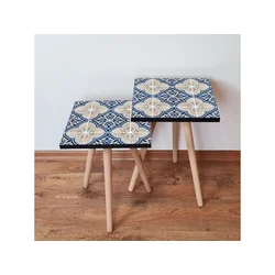 Hanah Home Sklapajući Stočić 2 Komada 2SHP40 - Navy Plavo
