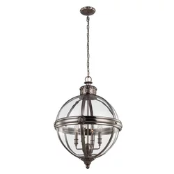 Feiss FE-ADAMS-4P-ANL - Luster na lancu ADAMS 4xE14/60W/230V bronzan