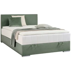 Carryhome POSTELJA Z VZMETNICO 90 cm  x 200 cm , tekstil zelena